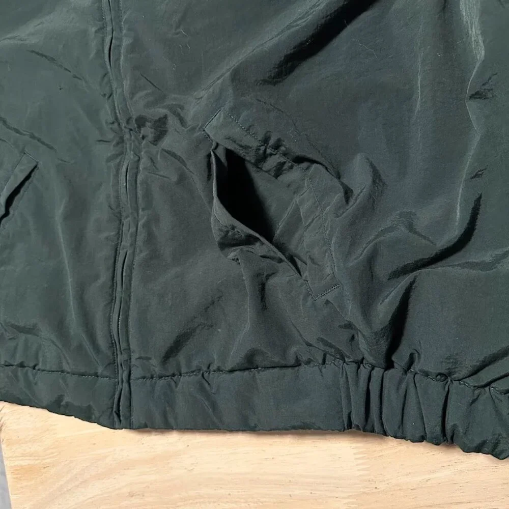 Croft & Barrow Dark Green Winter Jacket Fleece Inner Full Zip up Puffer Men's XL